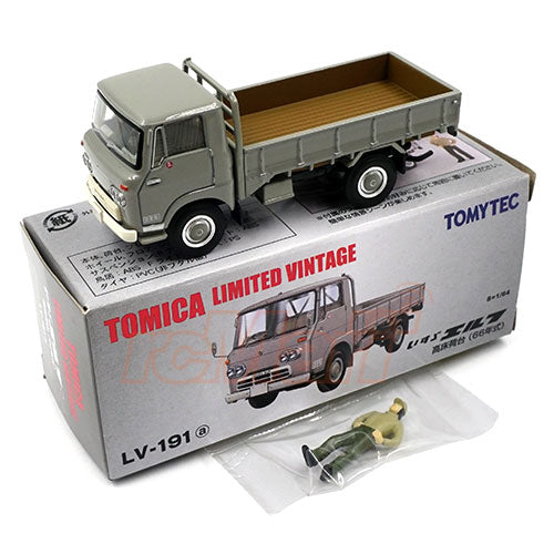 Tomica Limited Vintage LV-N191a Isuzu Elf 1966 High Loading Platform Ash Gray