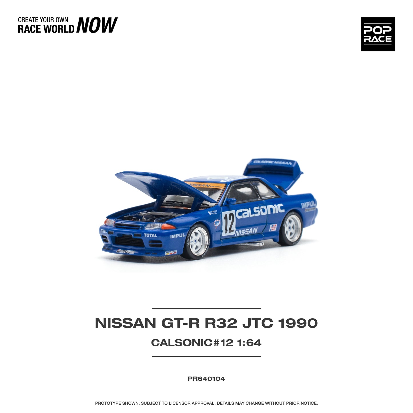 POPRACE Nissan Skyline GT-R R32 JTC 1990 Calsonic #12