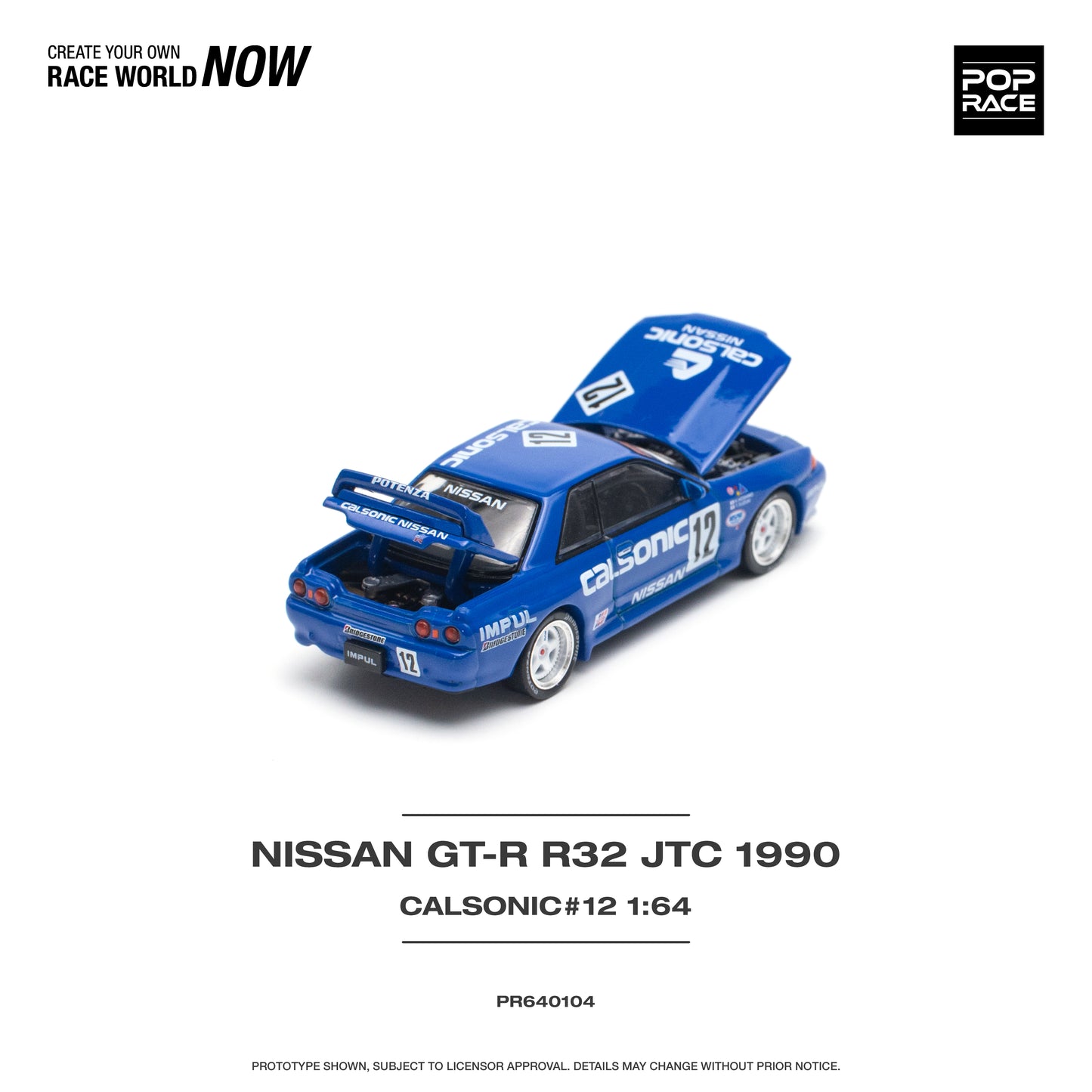 POPRACE Nissan Skyline GT-R R32 JTC 1990 Calsonic #12