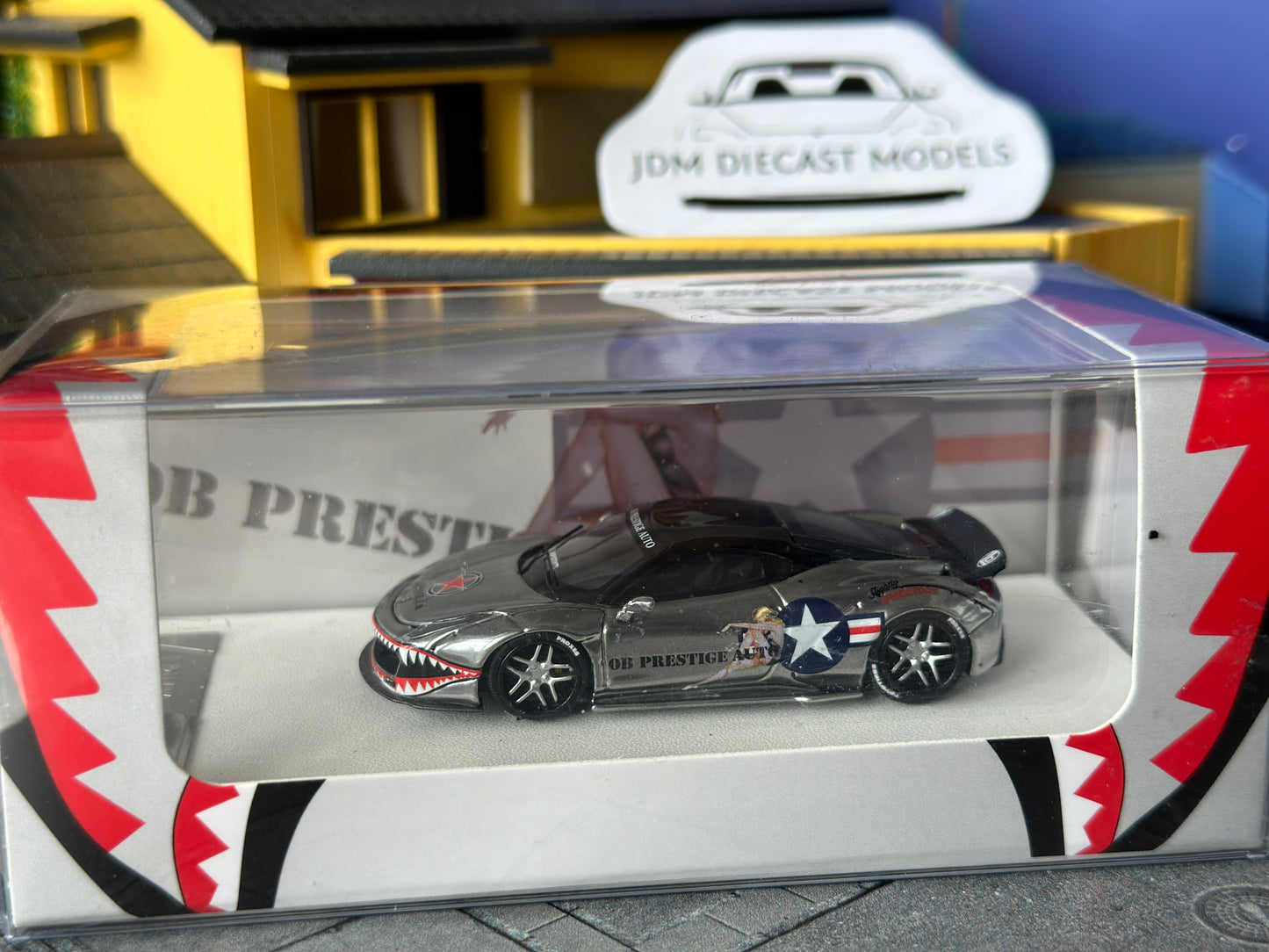 Timothy & Pierre LBWK Ferrari 458 OB Prestige Auto SHARK 499pcs Resin