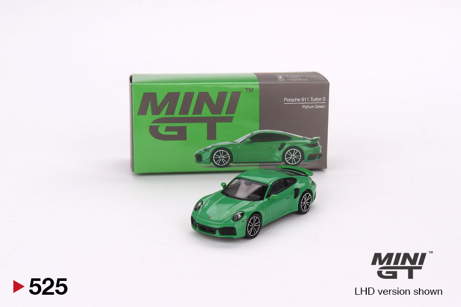 Mini GT Porsche 911 Turbo S Python Green MGT00525