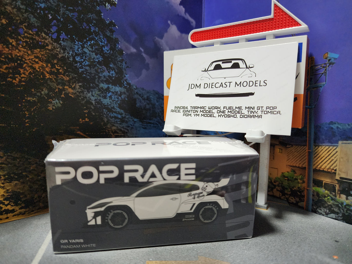 POPRACE Toyota GR Yaris Pandem White VHTF