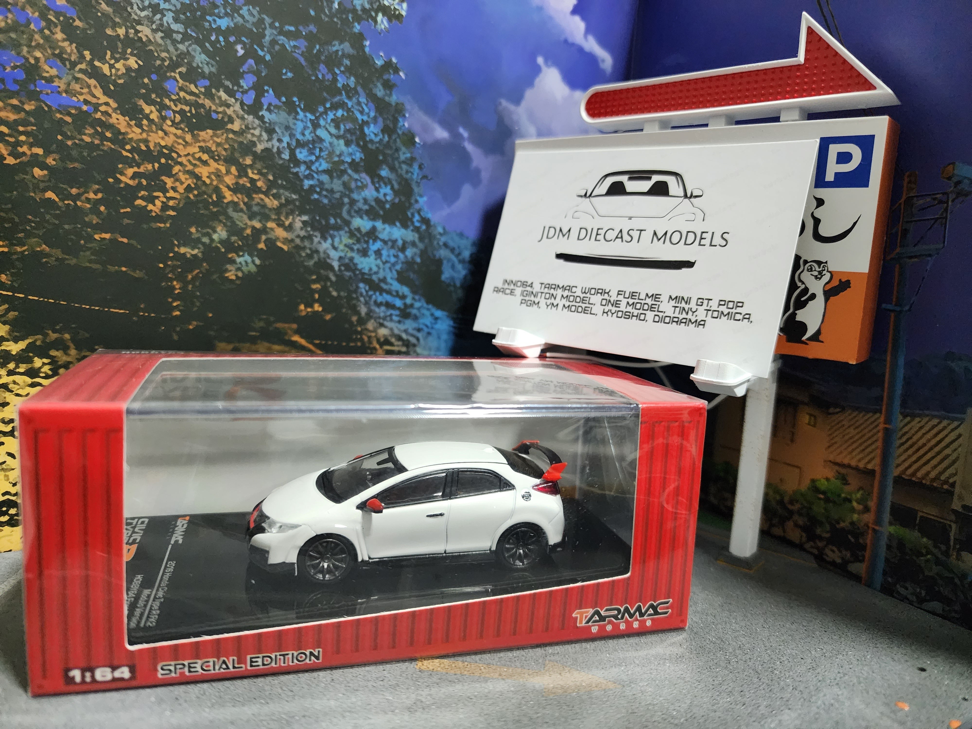 Honda Civic Type R modellautó 1:64 méretarányban Honda Civic Type R modellautó 1:64 méretarányban