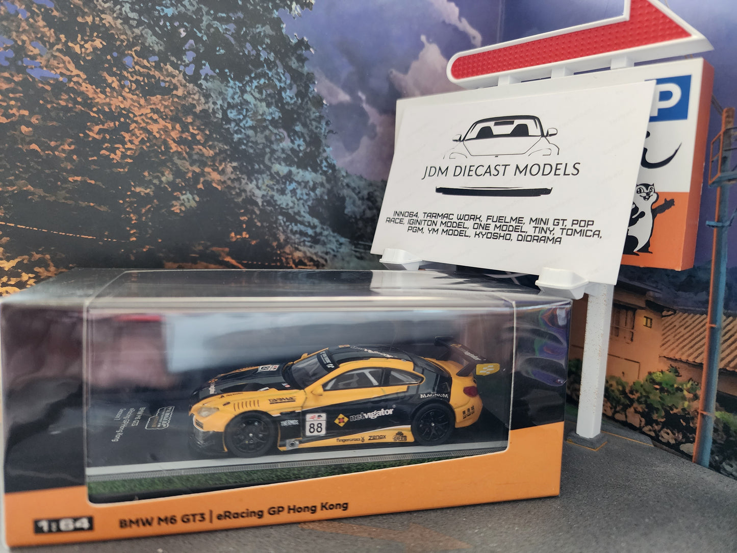 Tarmac Works BMW M6 GT3 eRacing GP Hong Kong Season 1 Netvigator T64-020-ERGP18NE