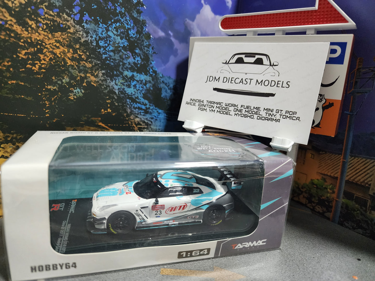 Tarmac Works Nissan GT-R Nismo GT3 China GT 2017 Andre Couto Limited Edition with Sticker T64-005-COUTO