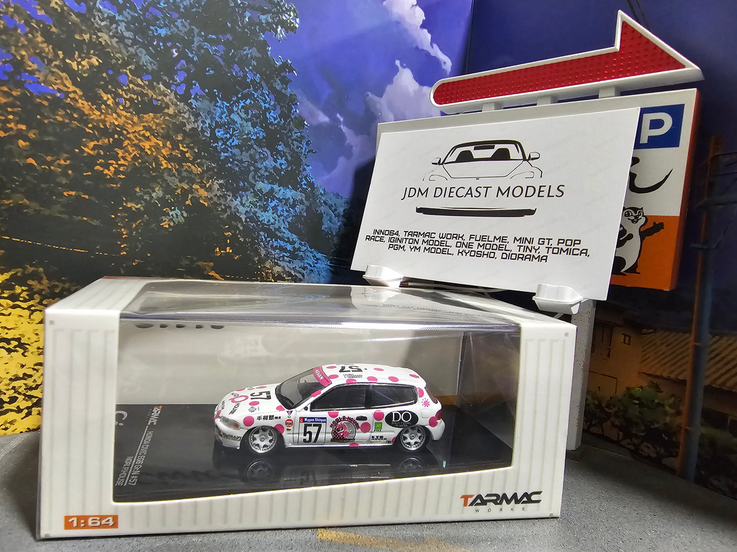 Tarmac Works Honda Civic EG6 Gr.N #57 Nori. P. House HK Exclusive