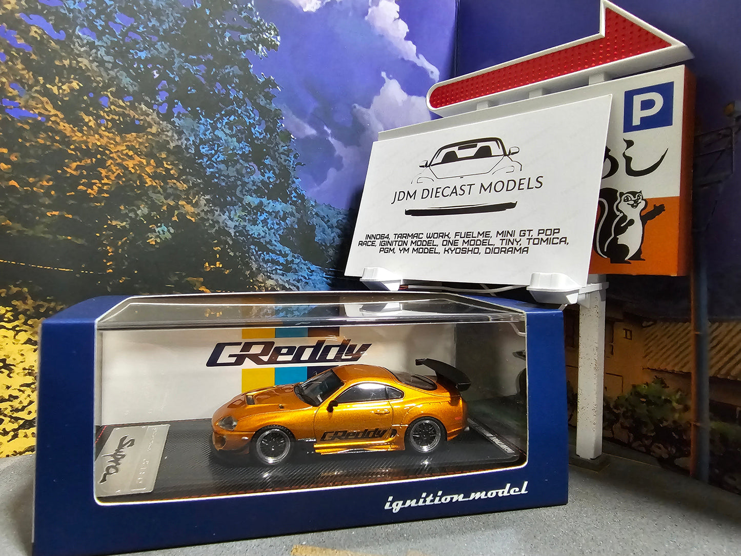 Ignition Models Toyota Supra JZA80 RZ Orange Metallic GReddy Ver. IG2238