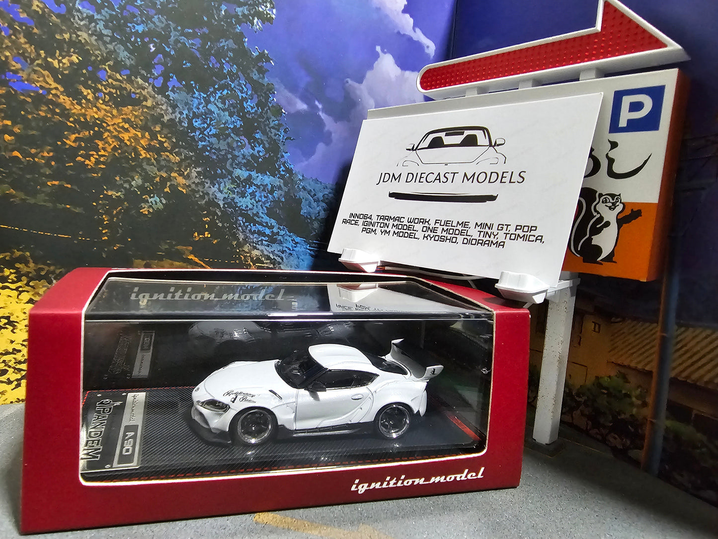 Ignition Model PANDEM Supra (A90) Pearl White IG2333
