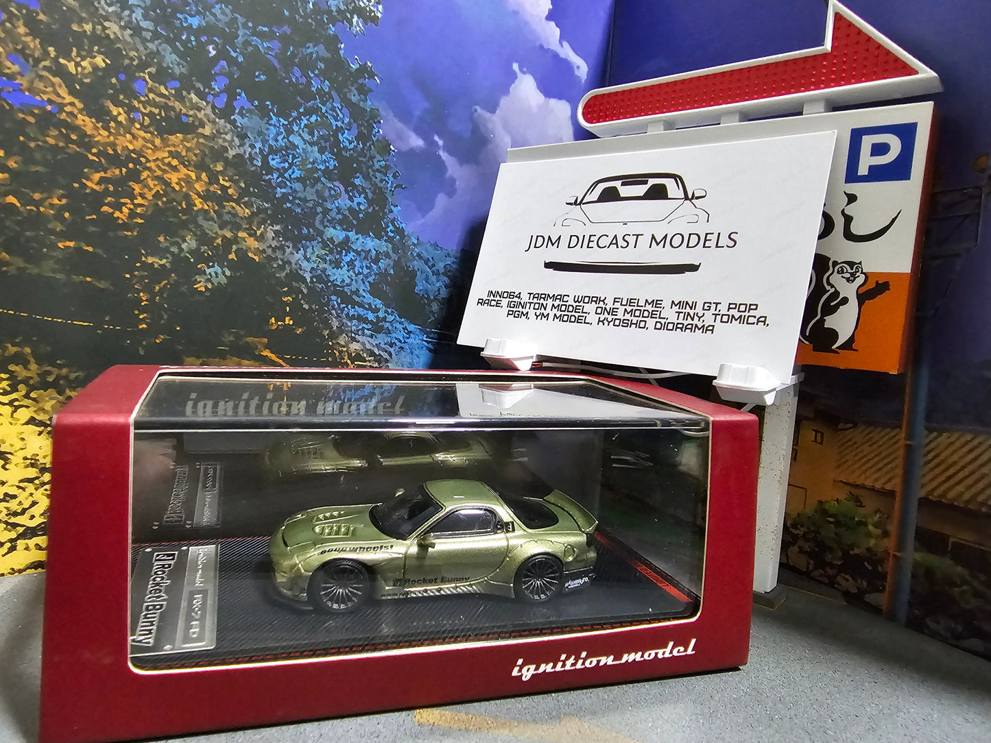 Ignition Model Rocket Bunny RX-7 (FD3S) Green Metallic IG1409