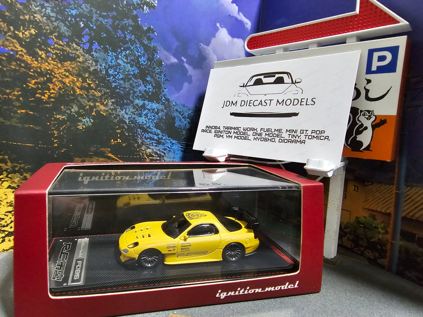 Ignition Models Mazda RX-7 (FD3S) Amemiya Matt Yellow IG2062