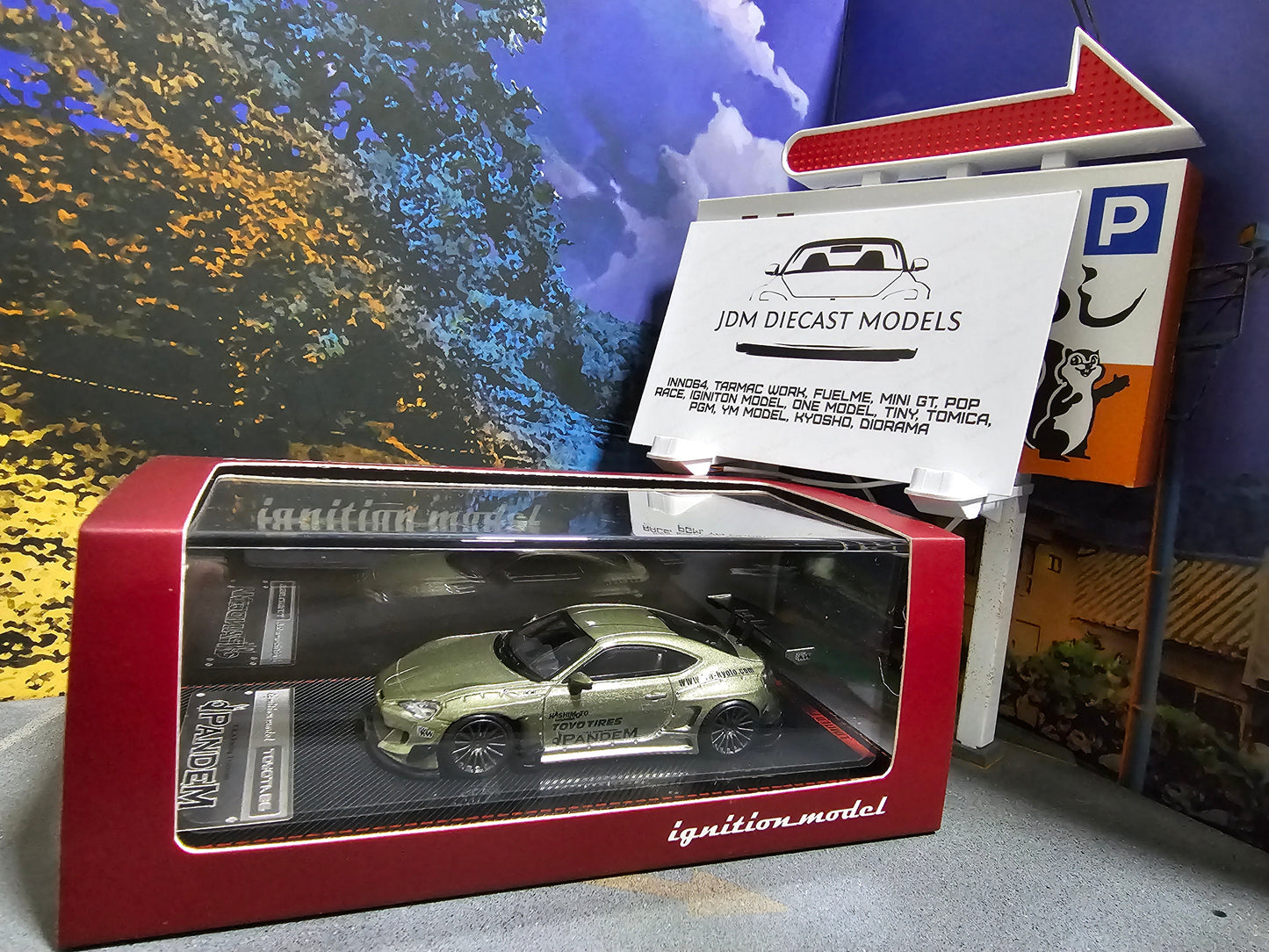 Ignition Models PANDEM TOYOTA 86 V3 Green Metallic IG1754