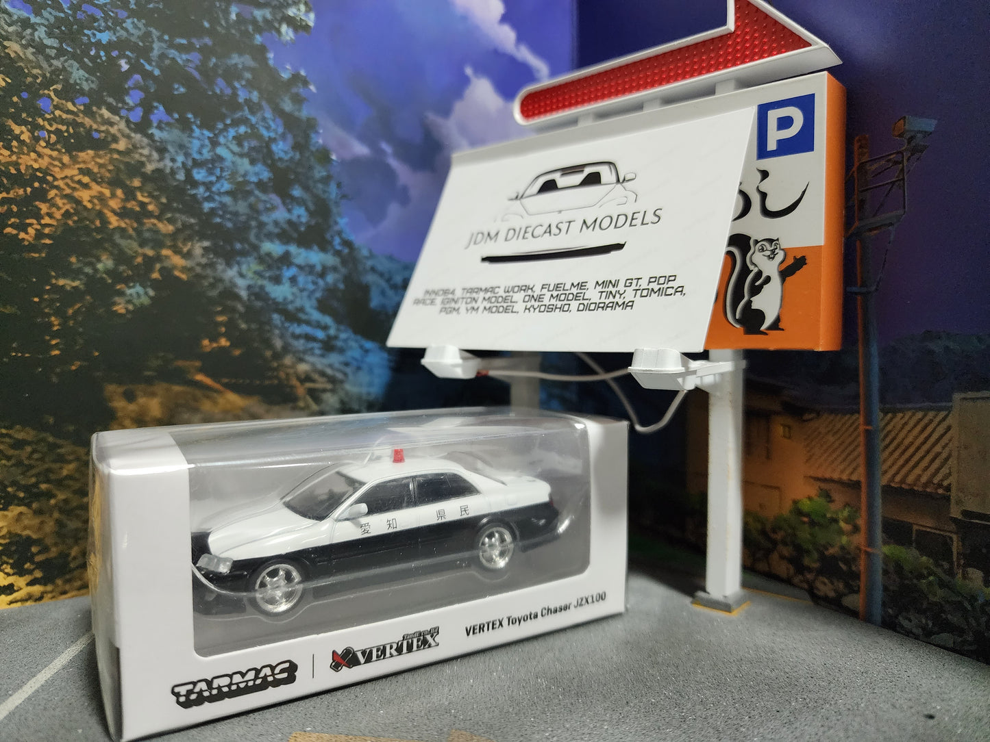 Tarmac Works Vertex Toyota Chaser JZX100 Japanese Police