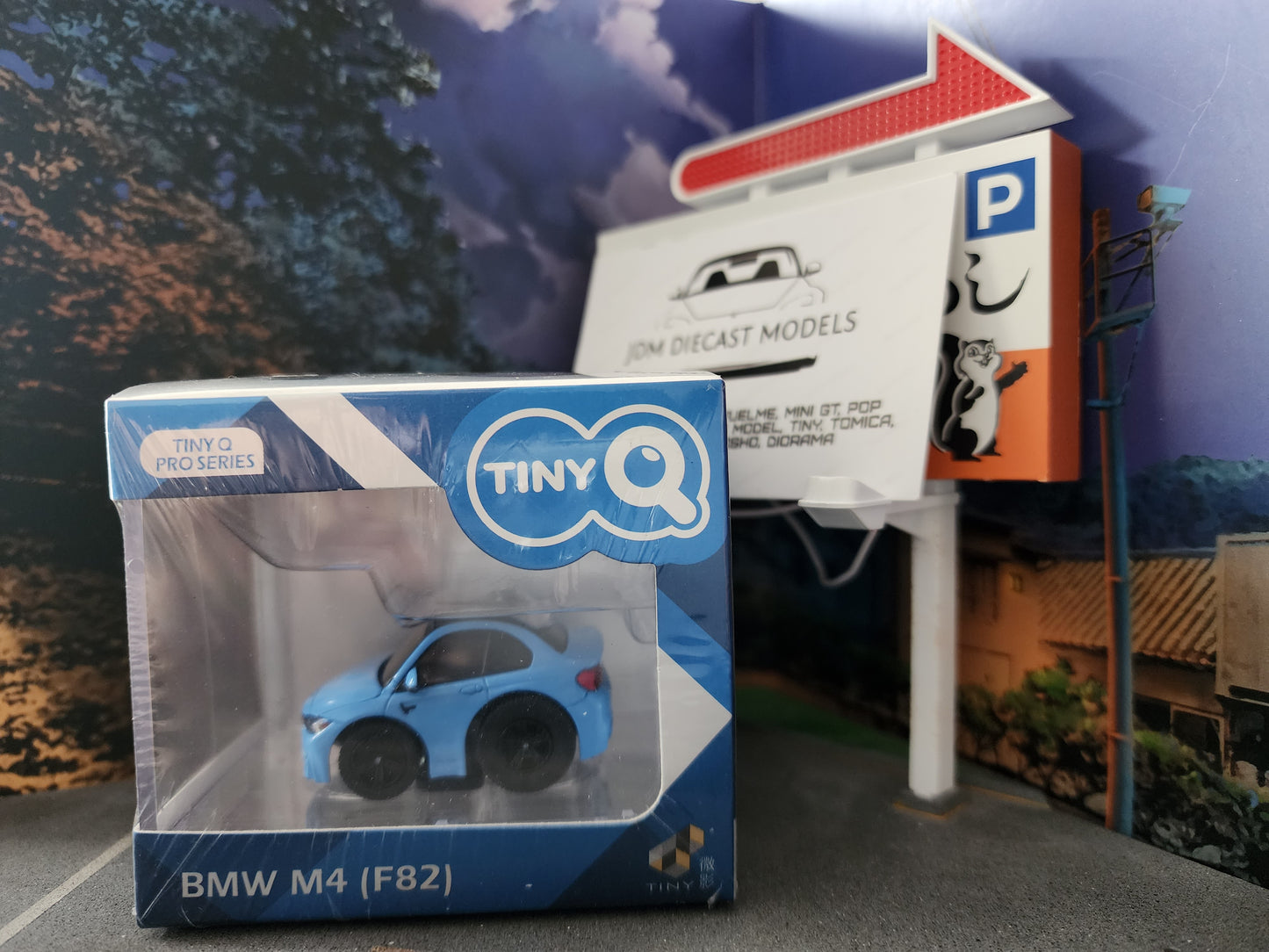 TinyQ BMW M4 (F82) Pull Back Yas Marina Blue TinyQ-15a