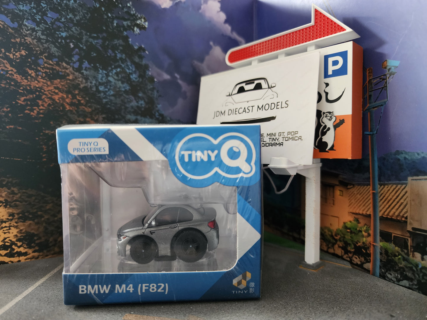 TinyQ BMW M4 (F82) Pull Back Frozen Grey TinyQ-15b