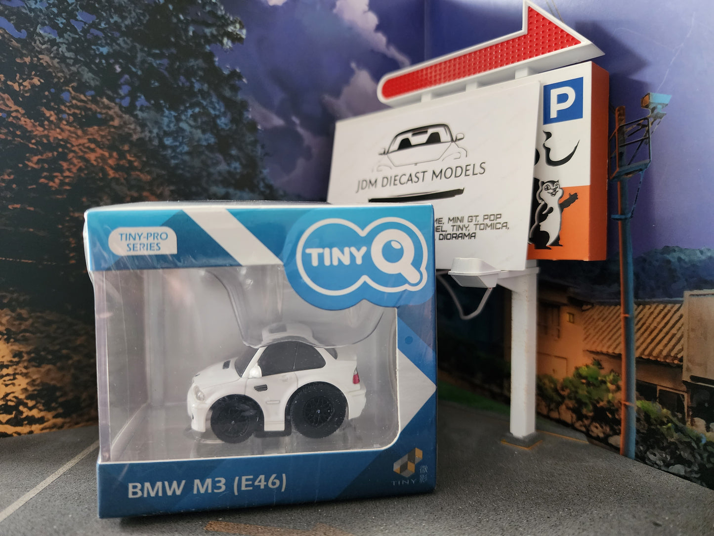 TinyQ BMW M3 (E46) Pull Back Alpine White TinyQ-05c