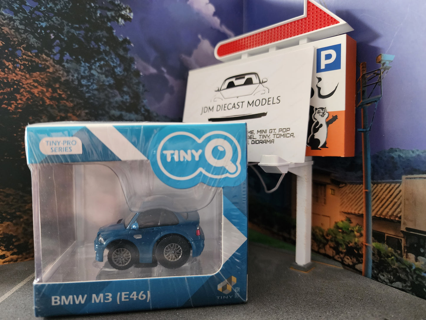 TinyQ BMW M3 (E46) Pull Back Laguna Seca Blue TinyQ-05b