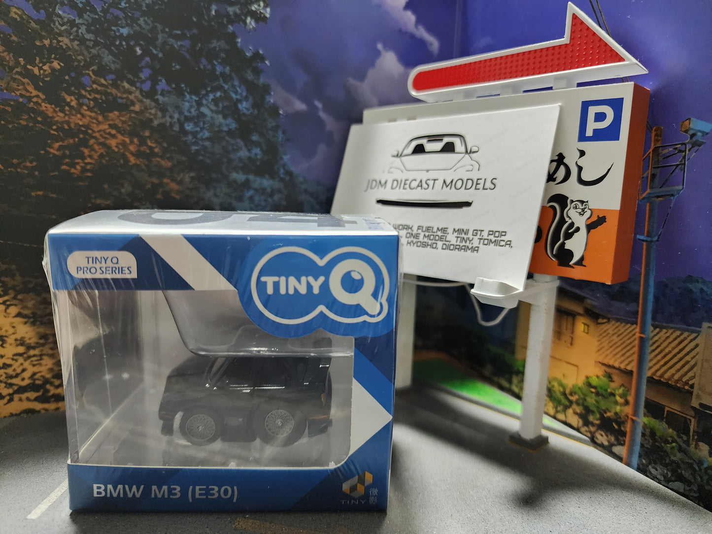 TinyQ BMW M3 (E30) Pull Back Black TinyQ-04e