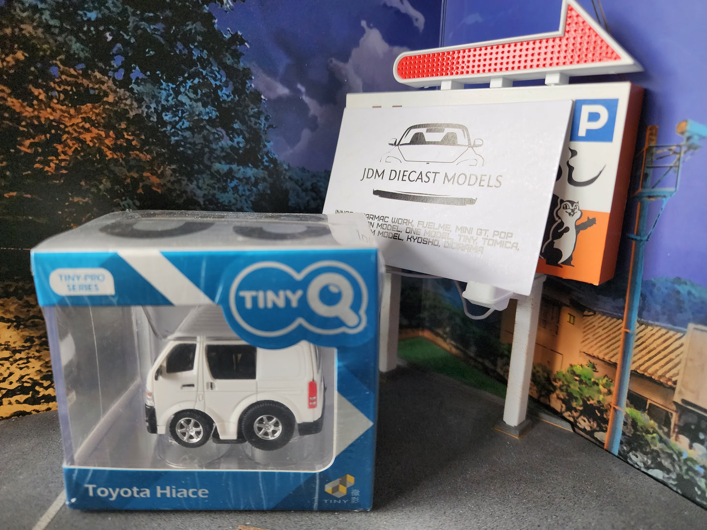TinyQ Toyota Hiace Classic White TinyQ-03a