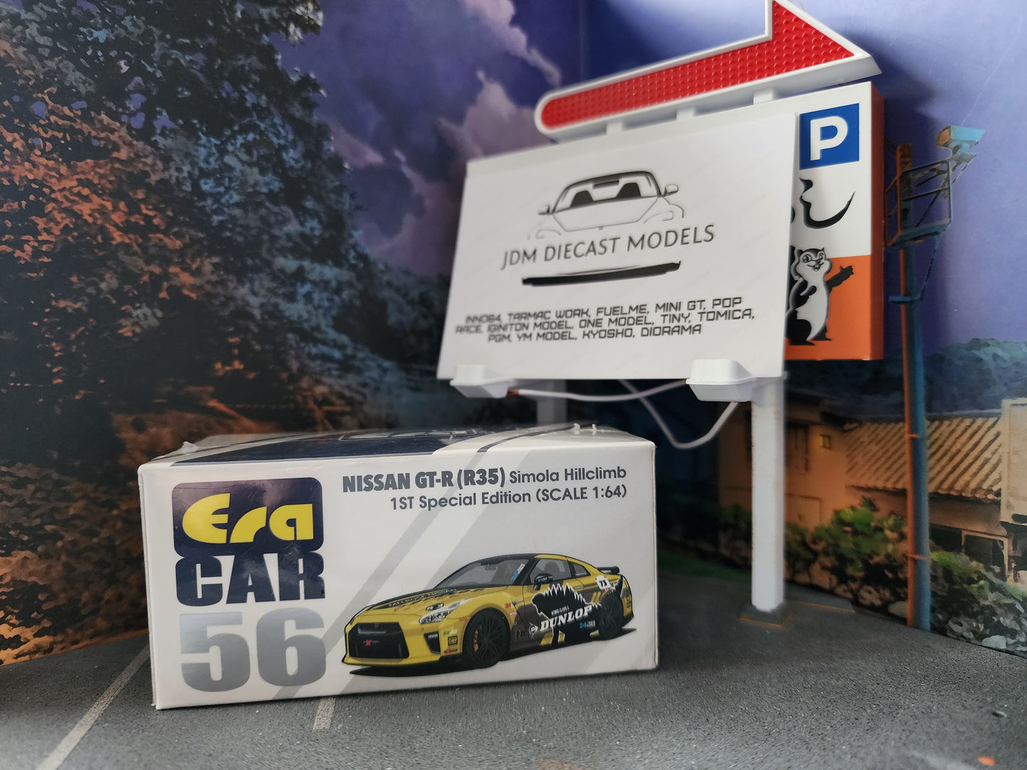 Era Car Nissan GT-R (R35) Simola Hillclimb Godzilla Dunlop (Yellow)
