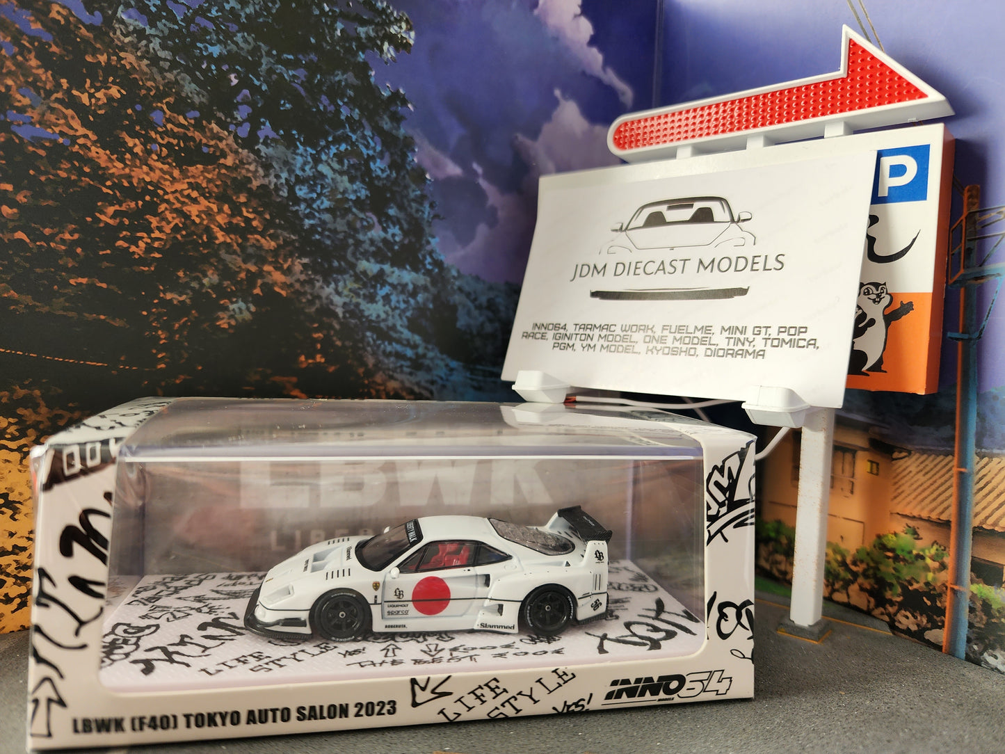 Inno64 LBWK F40 Tokyo Auto Salon 2023 White