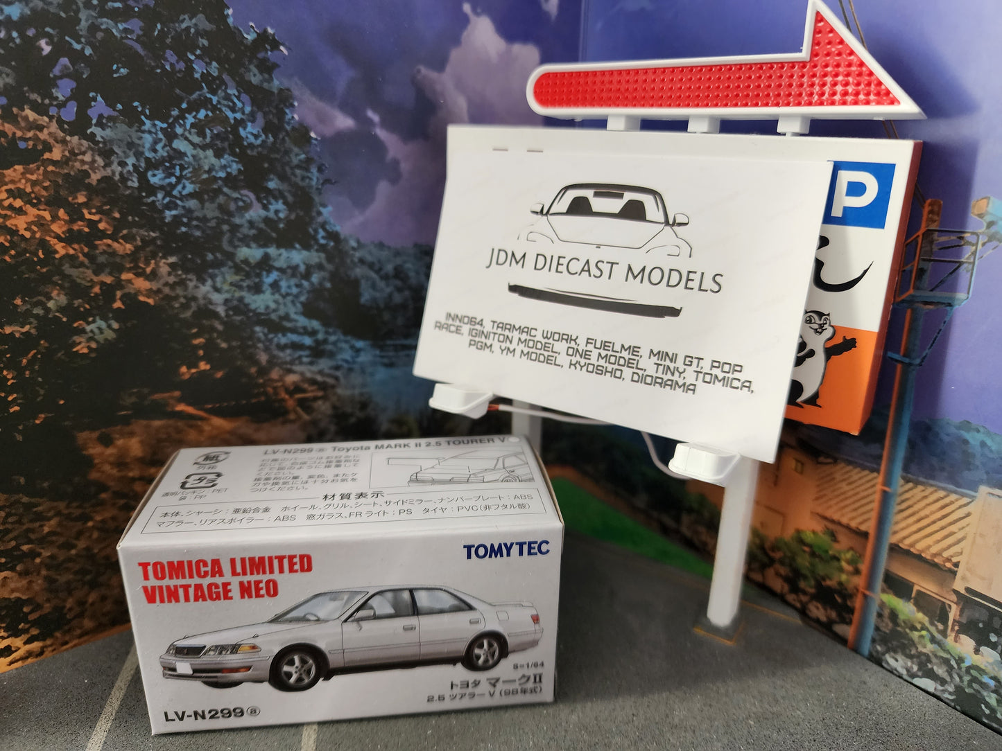 Tomica Limited Vintage Neo LV-N299a Toyota Mark II 2.5 Tourer V 1998 White