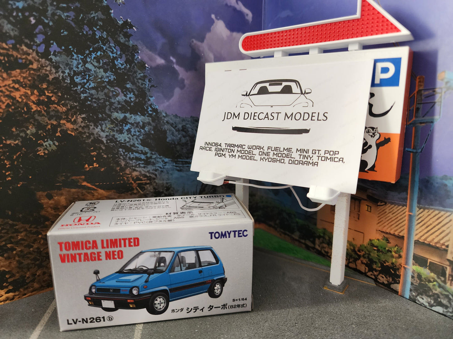 Tomica Limited Vintage Neo LV-N261b Honda City Turbo 1982 Blue