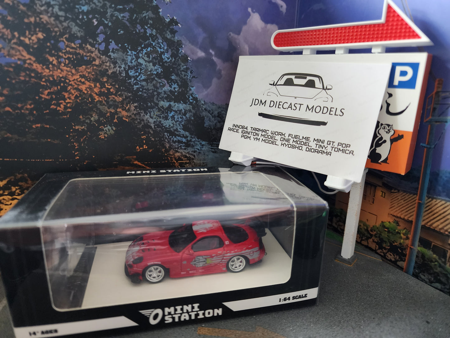 Mini Station Dom's RX-7 Fast & Furious with Figure