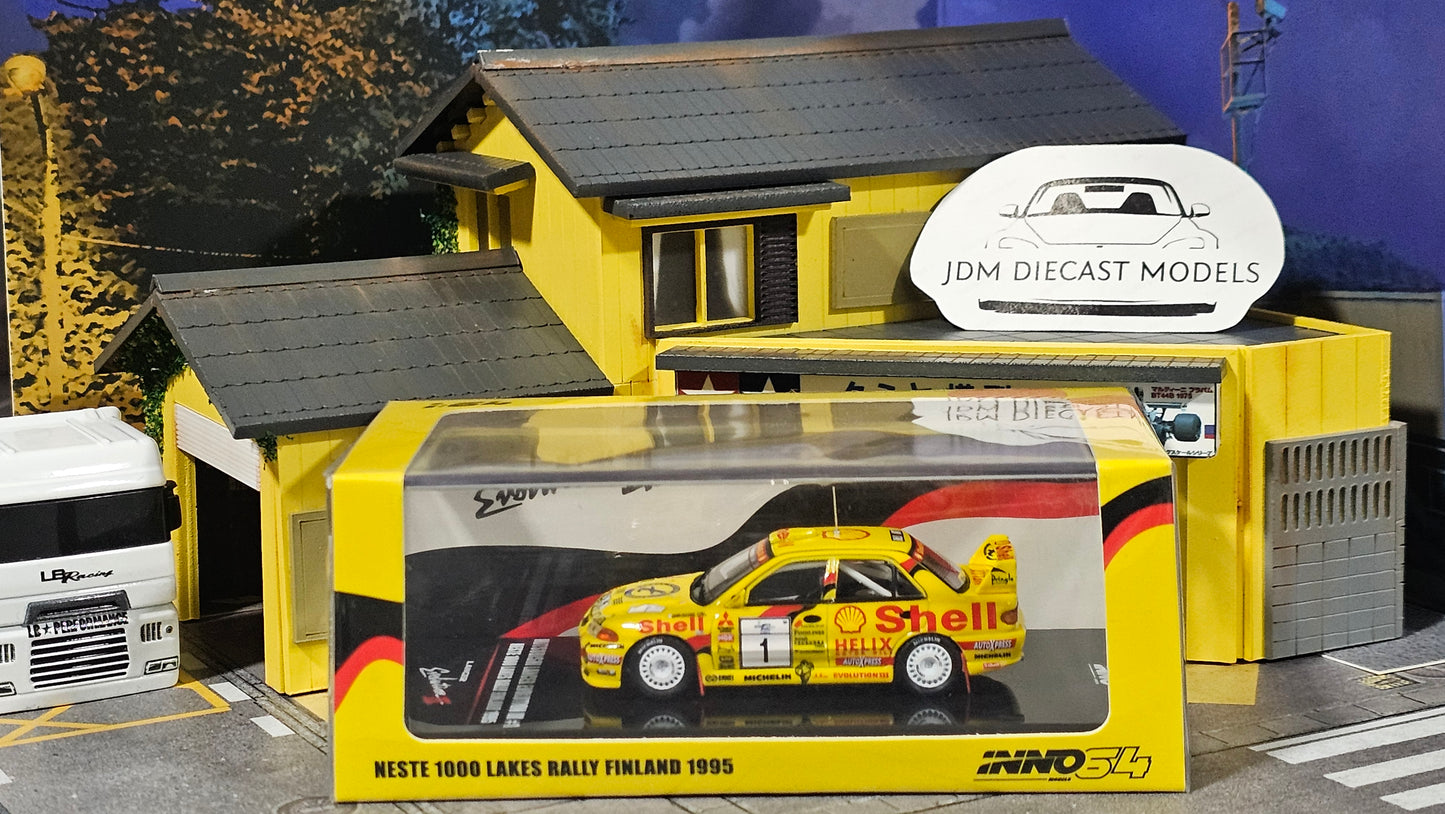Inno64 Mitsubishi Lancer Evolution III #1 Neste 1000 Lakes Rally Finland 1995 Tommi Makinen/ Seppo Harjanne IN64-EVO3-1KL95