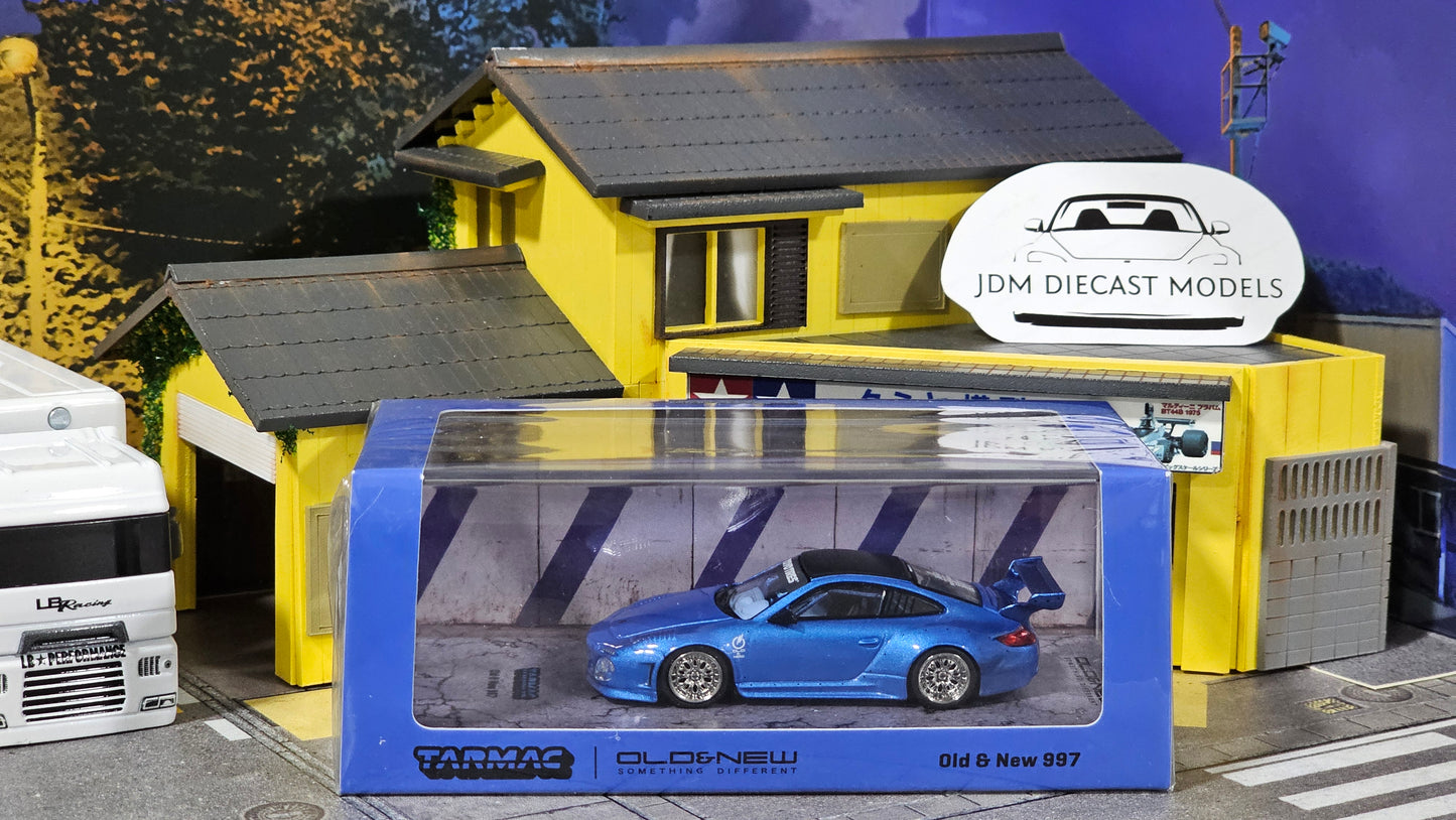 Tarmac Works Porsche Old & New 997 Blue Metallic T64-TL053-BLM