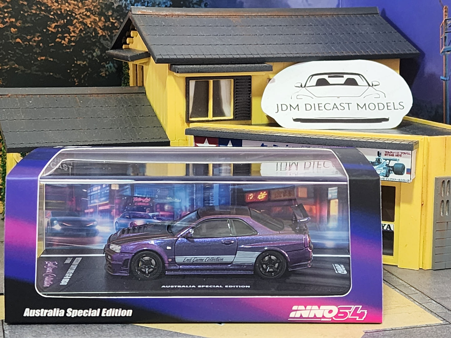 Inno64 Nissan Skyline GT-R R34 Z-tune Magic Purple Endgame Collection