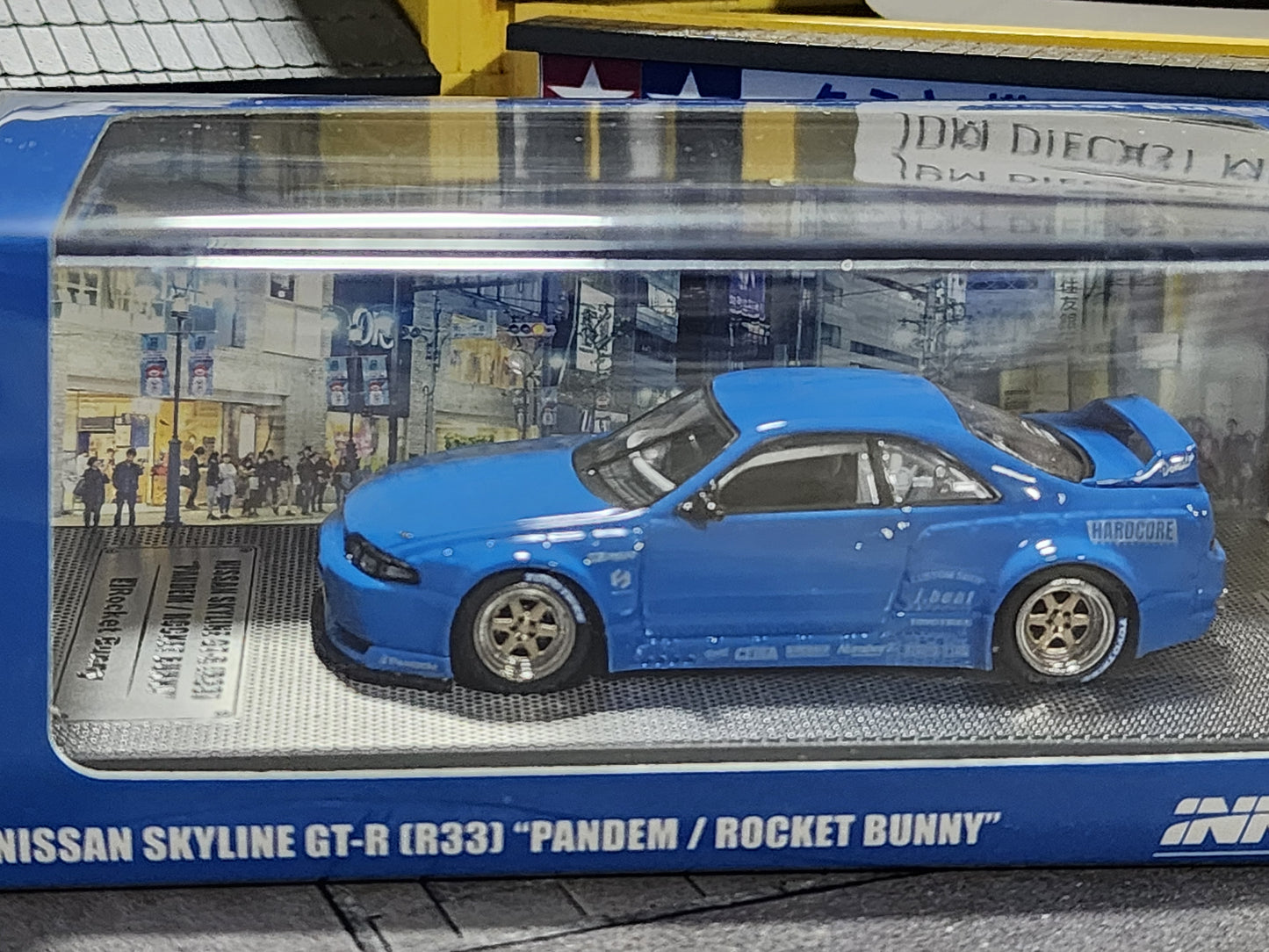 Inno64 Nissan Skyline GT-R R33 Pandem Rocket Bunny Blue IN64-R33P-BLU