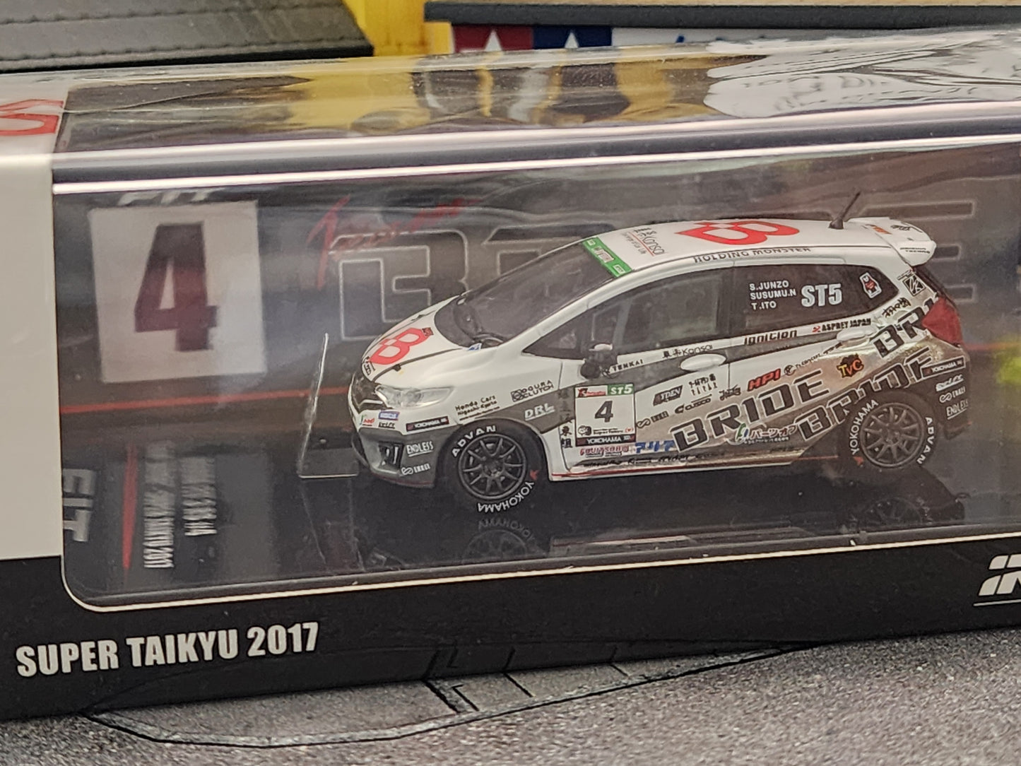 Inno64 Honda Fit 3 RS #4 Team Bride Super Taikyu 2017 IN64-GK5-4ST97