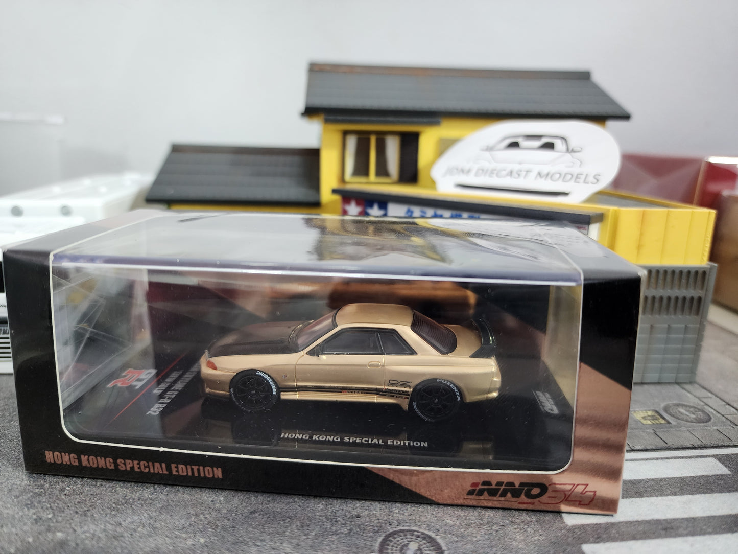 Inno64 Nissan Skyline R32 Top Secret Satin Gold Hong Kong Special (From Mega Showcase 2019)