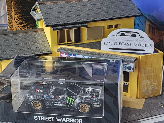 Street Warrior 1977 F-150 Hoonitruck Monster Camo with Gold Rim