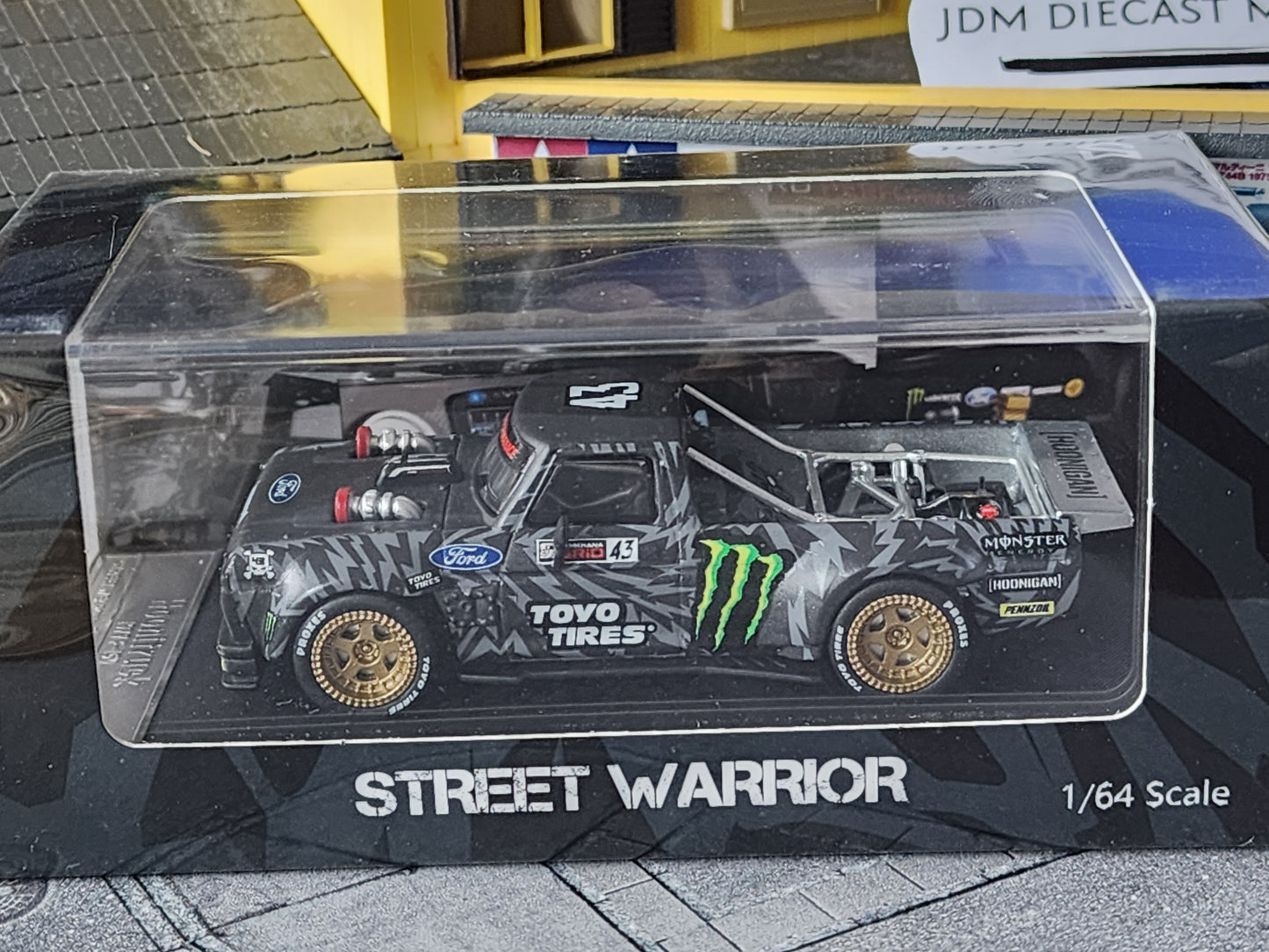 Street Warrior 1977 F-150 Hoonitruck Monster Camo with Gold Rim