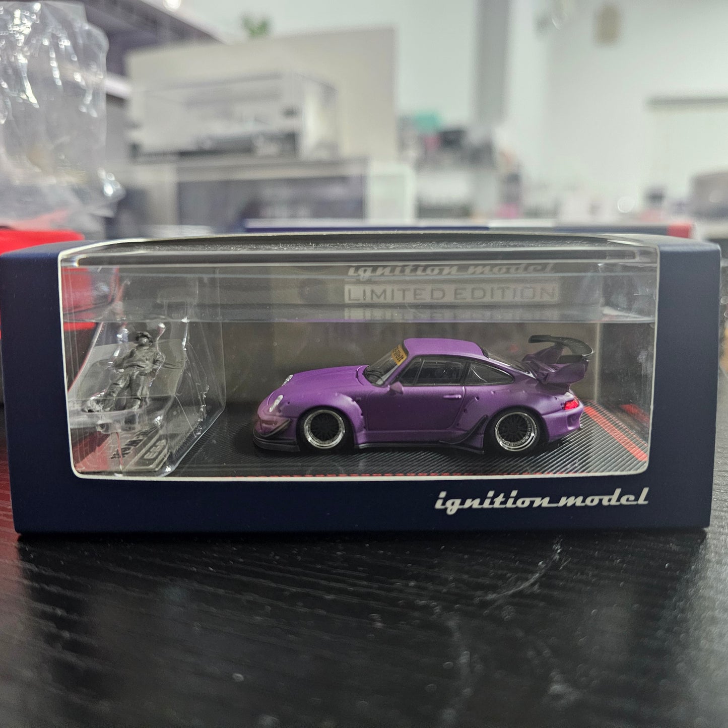 Ignition Model 1/64 Porsche RWB 993 Matte Purple With Mr.Nakai
