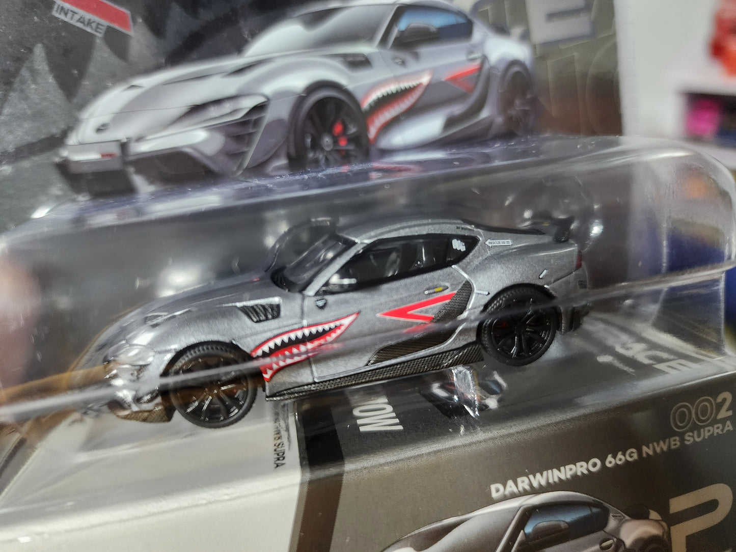 PopRace * Enigma Toyota Supra DarwinPro 66G NWB Silver PRE002