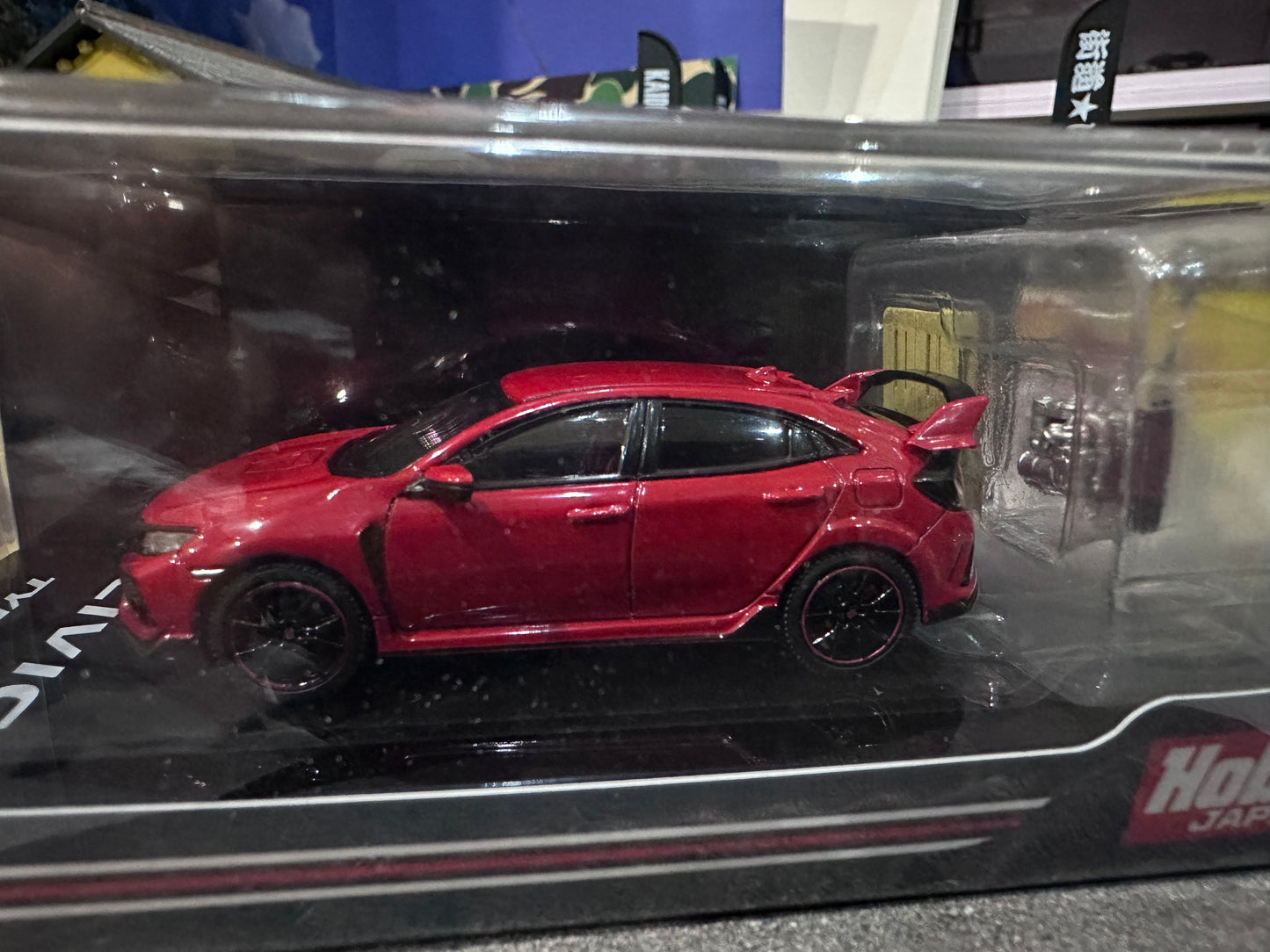 Hobby Japan Honda CIVIC TYPE R FK8 2017 with Engine Display Model Flame Red HJ641055AR
