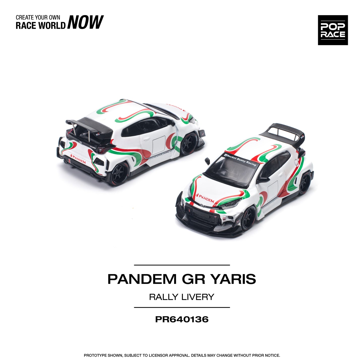 Preorder PopRace 1/64 Skyline Yaris DBX Lancer Evolution IV