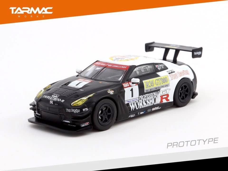 Tarmac Works 1/64 Nissan R35 Macau Road Sport Challenge 2010 Winner Manabu Orido