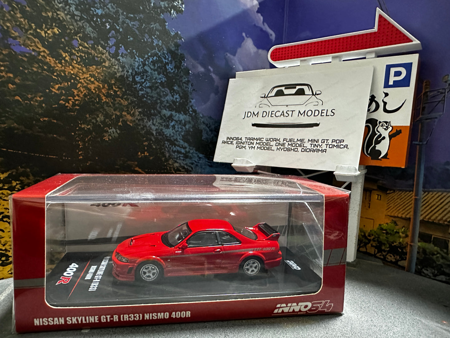 Inno64 Nissan Skyline GT-R R33 Nismo 400R Super Clear Red II