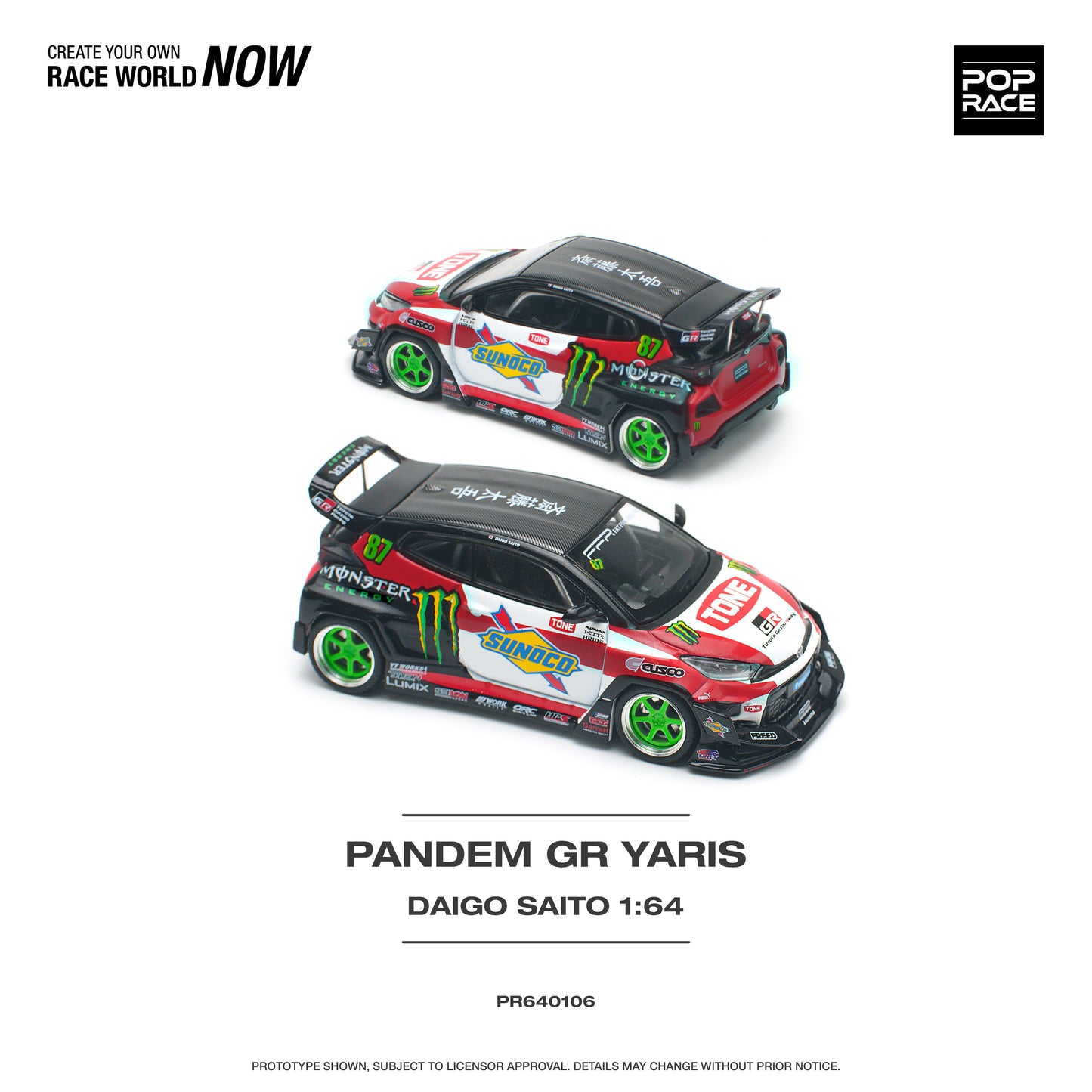 Preorder POPRACE Pandem Toyota GR YARIS Daigo Saito