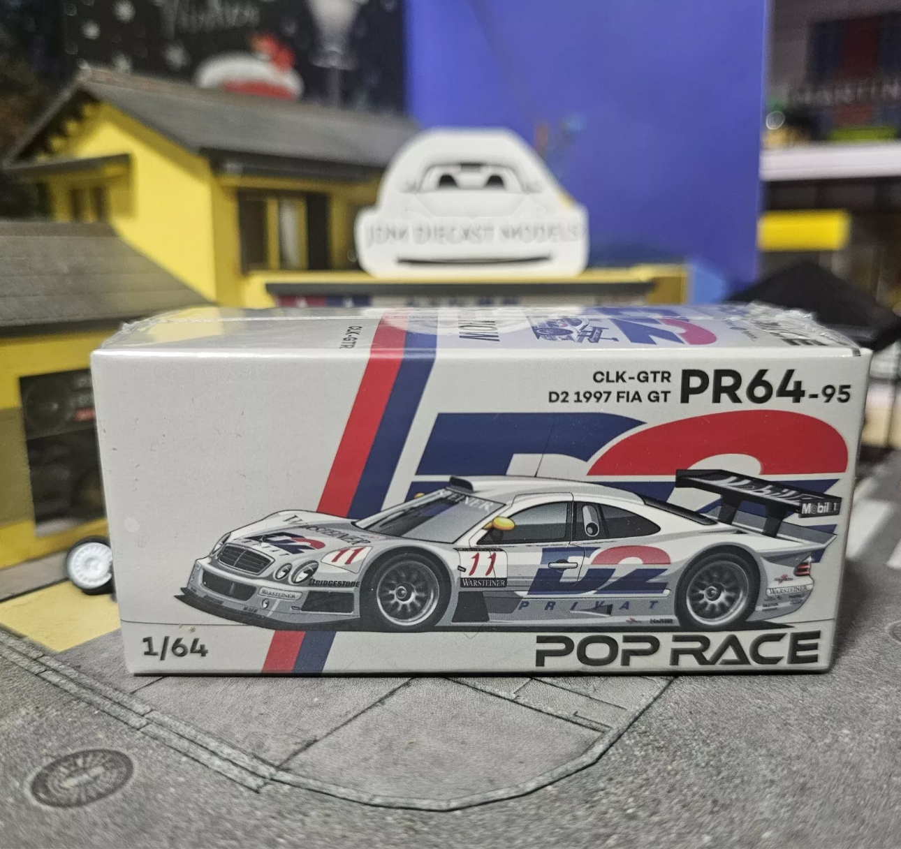 PopRace 1/64 Mercedes-benz AMG CLK GTR - 1997 FIA GT - D2 *New Tooling*