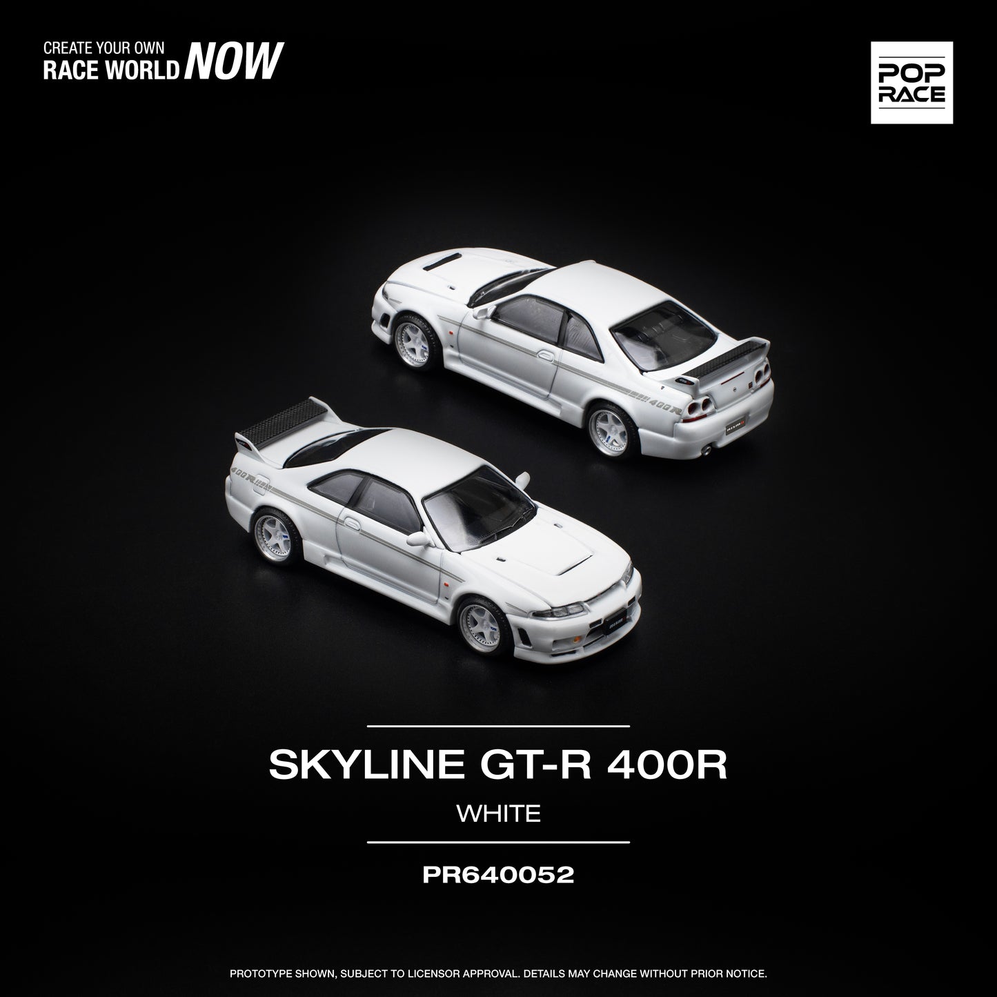 Preorder PopRace 1/64 Skyline Yaris DBX Lancer Evolution IV