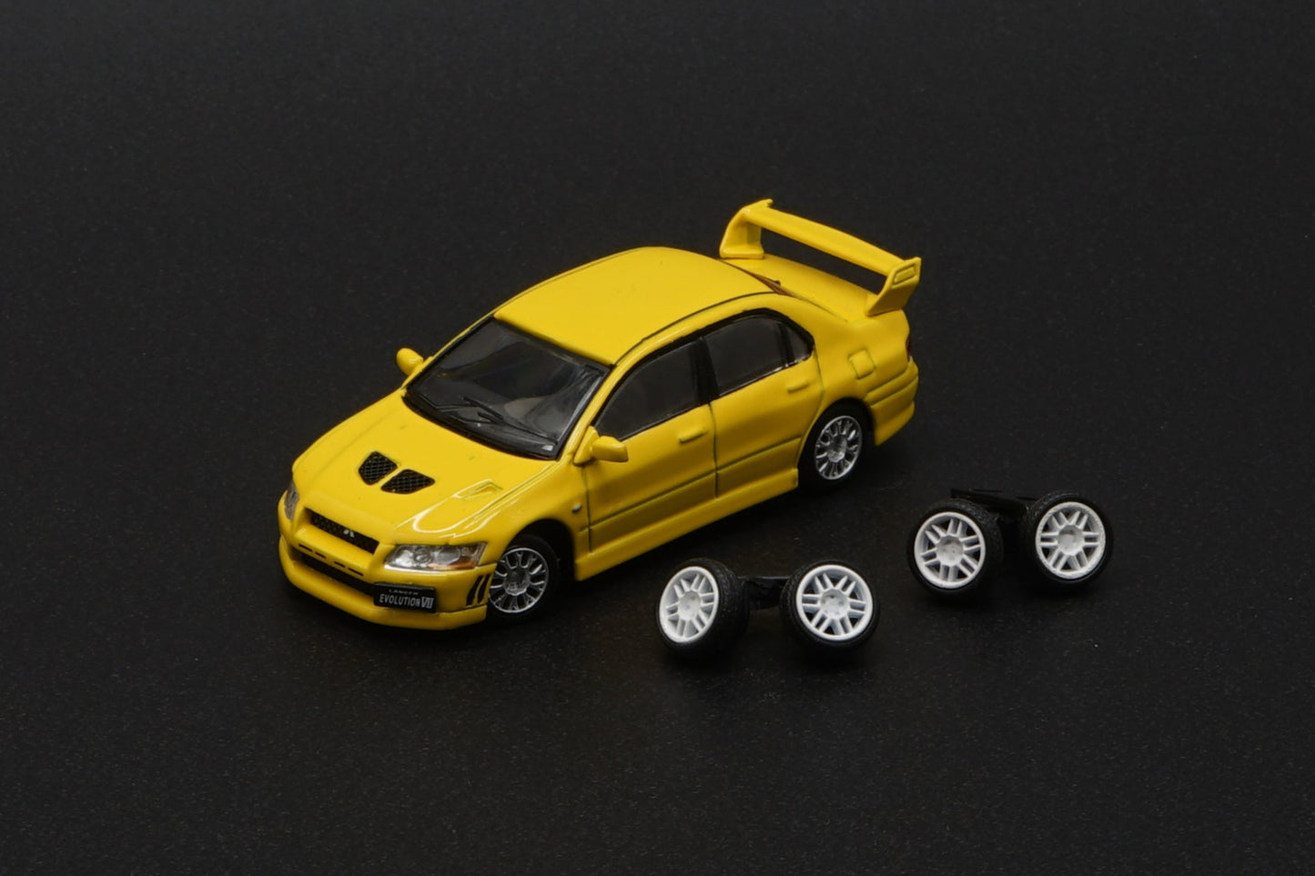 BM Creations Mitsubishi Lancer Evolution VII Yellow 64B0084