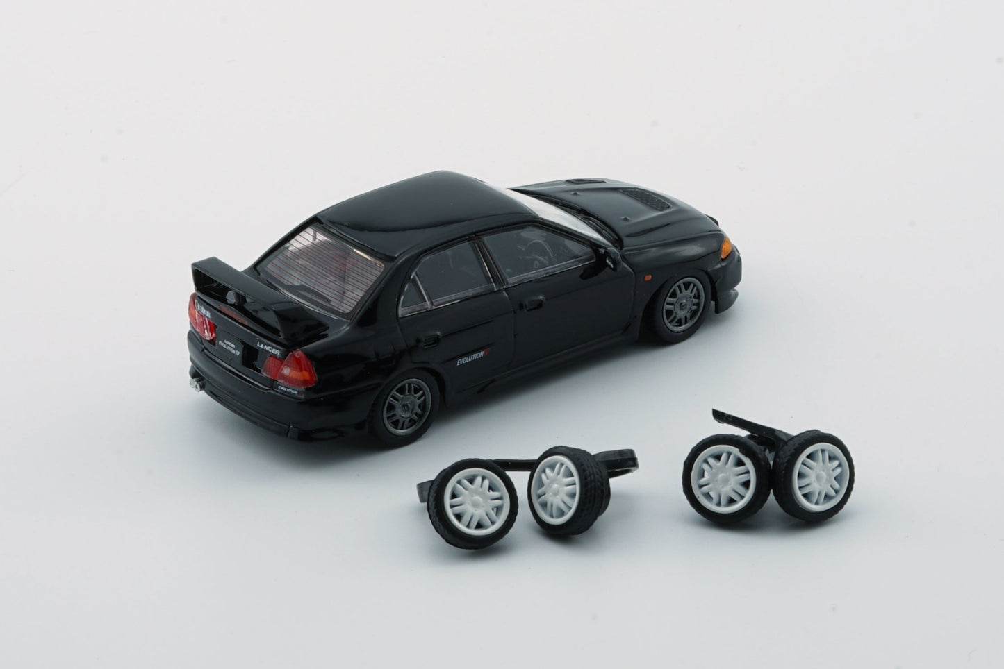 BM Creations Mitsubishi Lancer Evolution IV Black 64B0279