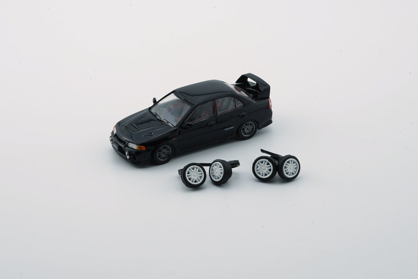 BM Creations Mitsubishi Lancer Evolution IV Black 64B0279