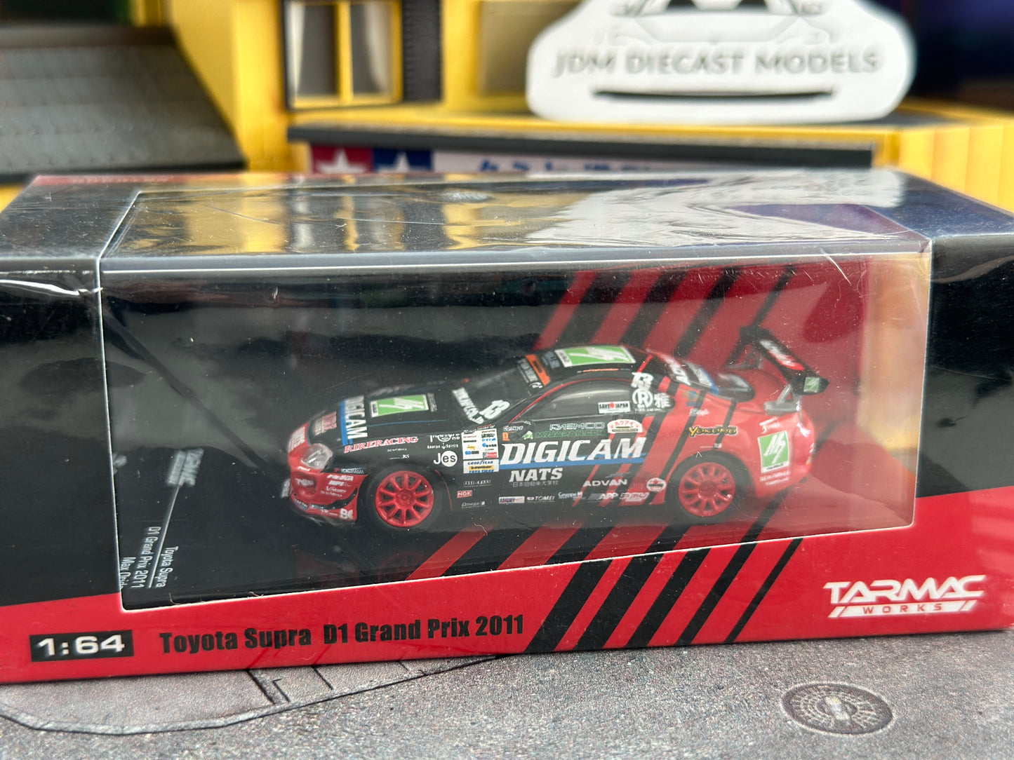Tarmac Works Toyota Supra D1 Grand Prix 2011 Max Orido T64-011-ADV