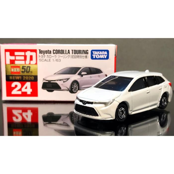 Takara Tomy Tomica No. 24 Toyota Corolla Touring White 50th Anniversary Special First Edition 2020 First Release