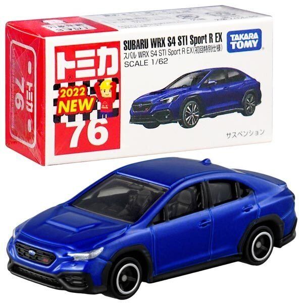Takara Tomy Tomica No. 76 Subaru WRX S4 STI Sport R EX Special First Edition 2022 First Release